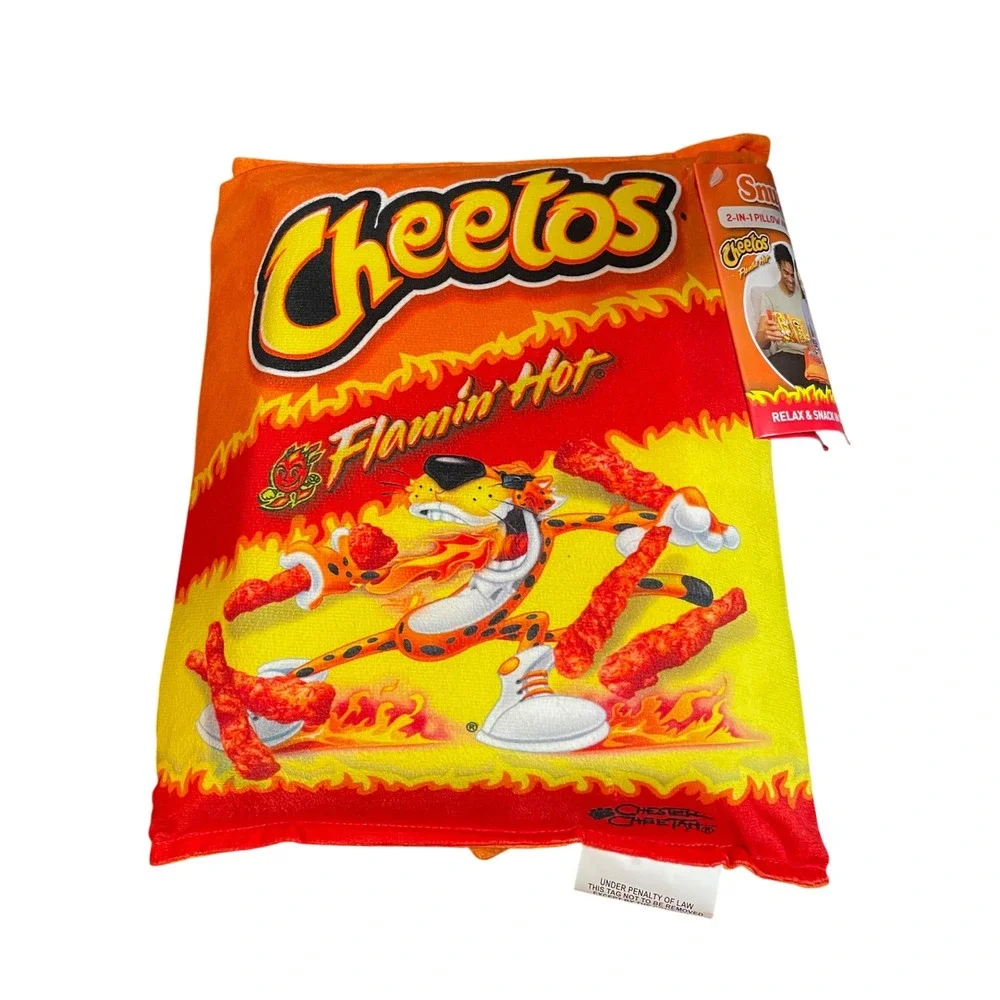 Snuggie Cheetos Flamin Hot 2-in-1 Pillow and Snack Tray Chester Cheetah SNA54004